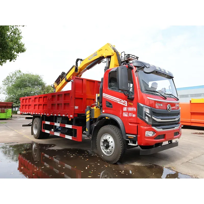 Truck-Mounted Grab with Magnet on Dongfeng Huashen DV3 — 6.3 t, 8.25 m Boom — photo 6