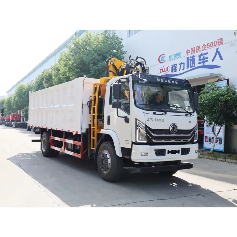 Truck-Mounted Log Grab on Dongfeng D1S — 4 t Folding Boom — photo 2