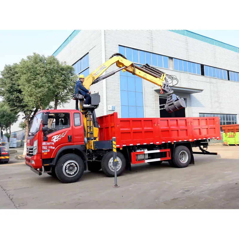 Truck-Mounted Grab on SINOTRUK Wangpai 6x2 — 6.3 t, 3+2 Clamshell Grab — photo 4