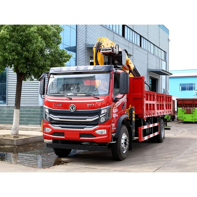 Truck-Mounted Grab with Magnet on Dongfeng Huashen DV3 — 6.3 t, 8.25 m Boom — main view