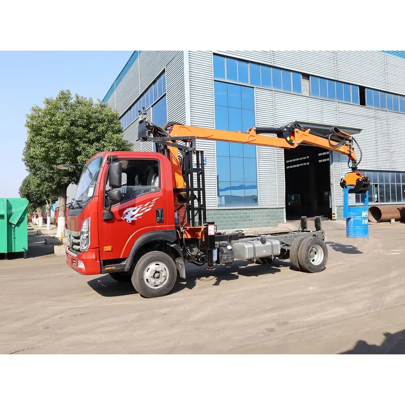 Truck-Mounted Log Grab on SINOTRUK Wangpai — 7.5 m Boom, Flat-Jaw Grab — photo 3