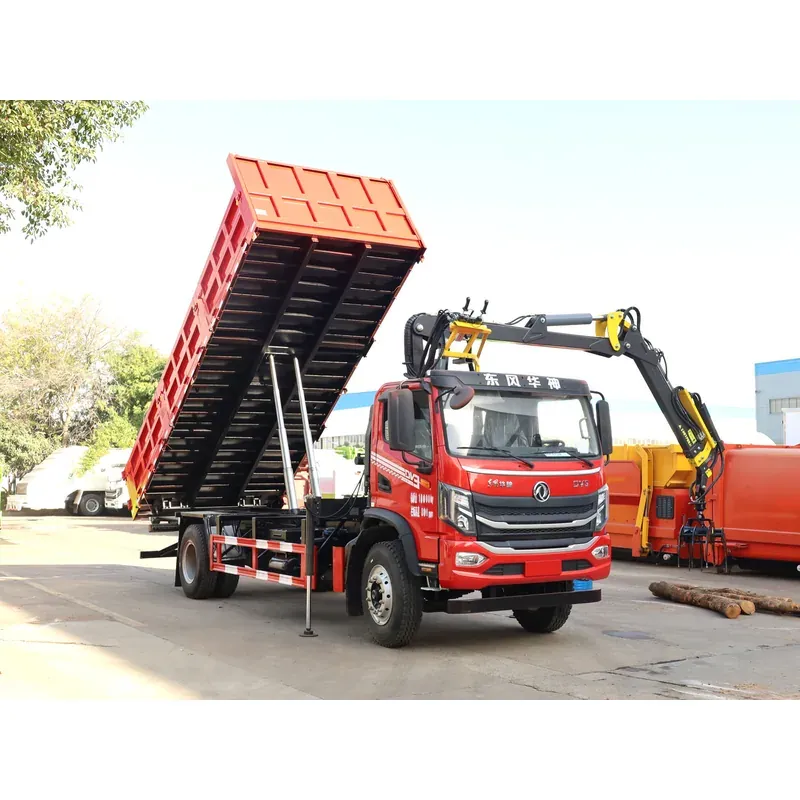 Truck-Mounted Log Grab on Dongfeng Huashen DV3 — 7.8 m Boom, 4+3 Grab — photo 7