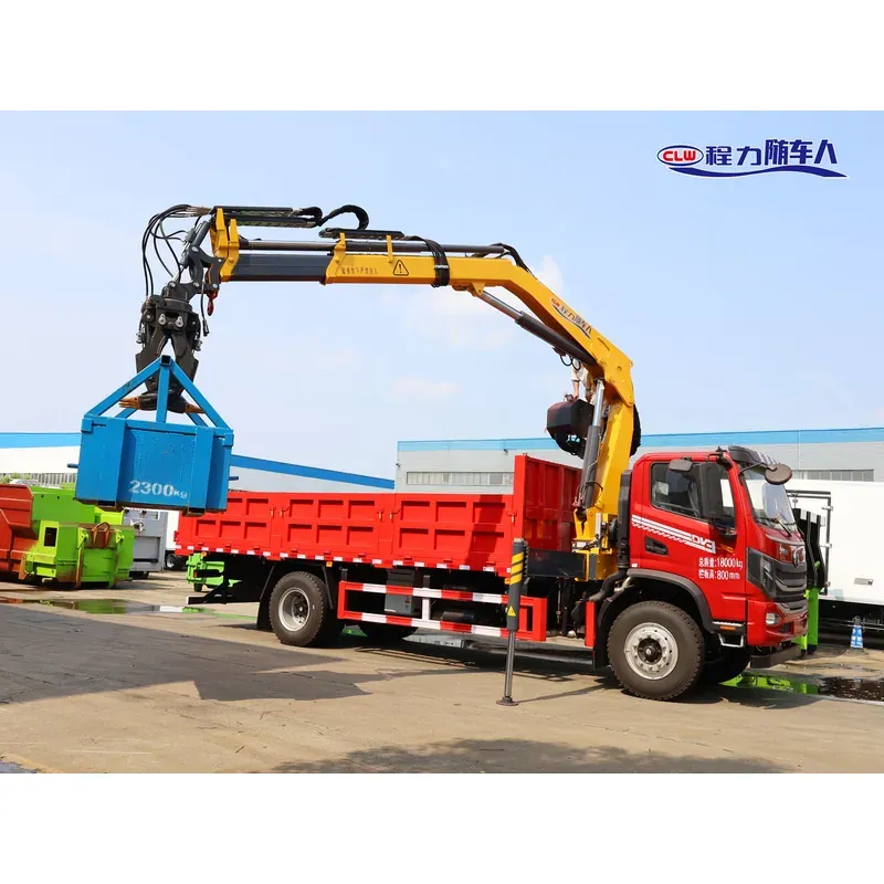 Truck-Mounted Scrap Grab with Magnet on Dongfeng DV3 — 6.3 t, 3+2 Grab — photo 4