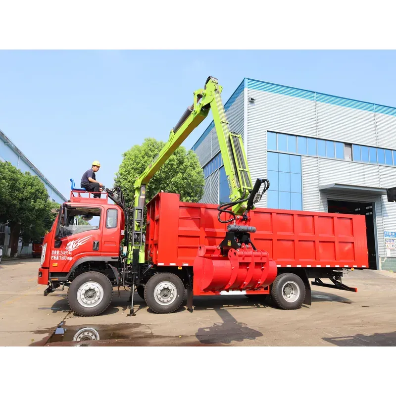 Truck-Mounted Log Grab on SINOTRUK Wangpai 6x2 — 8 m Boom, 4+3 Clamshell Grab — photo 5