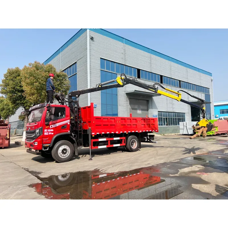 Truck-Mounted Log Grab on Dongfeng Huashen DV3 — 7.8 m Boom, 2+2 Flat-Jaw — photo 4