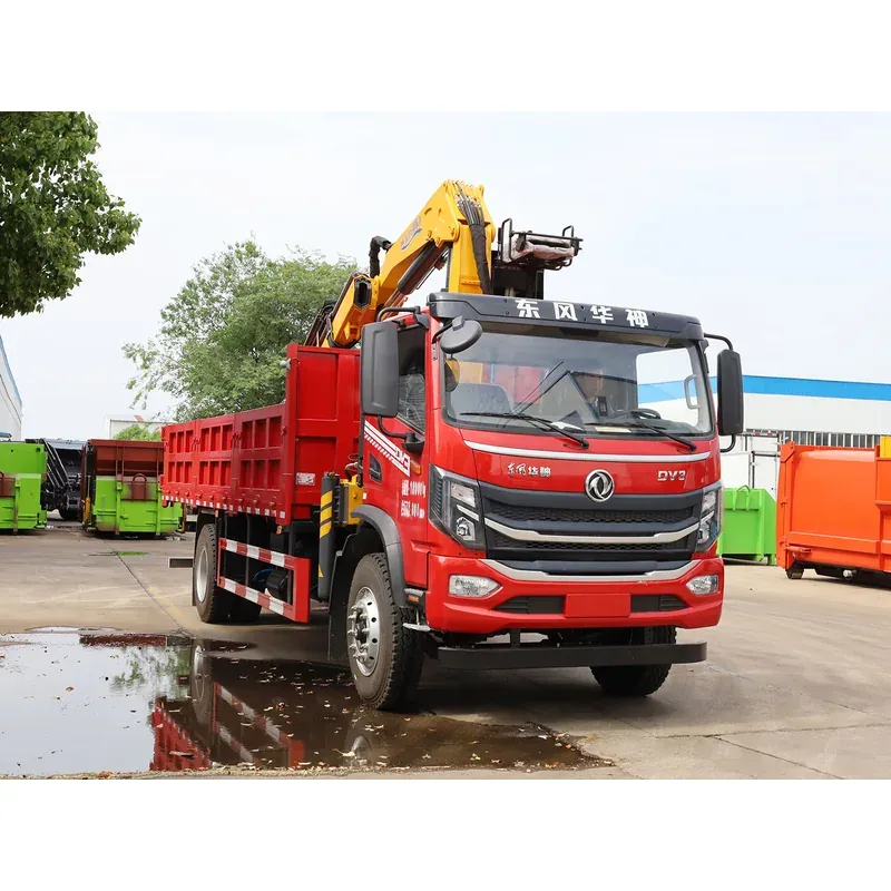 Truck-Mounted Grab with Magnet on Dongfeng Huashen DV3 — 6.3 t, 8.25 m Boom — photo 7