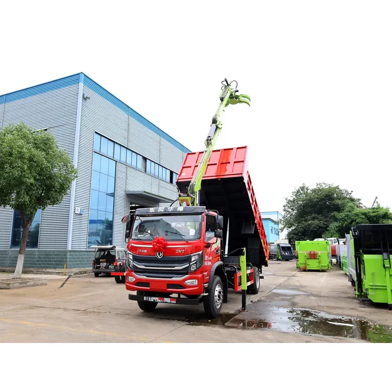 Truck-Mounted Log Grab on Dongfeng DV3 — 8.5 m Boom, 3+2 Grab, Rigid-Linked — photo 7