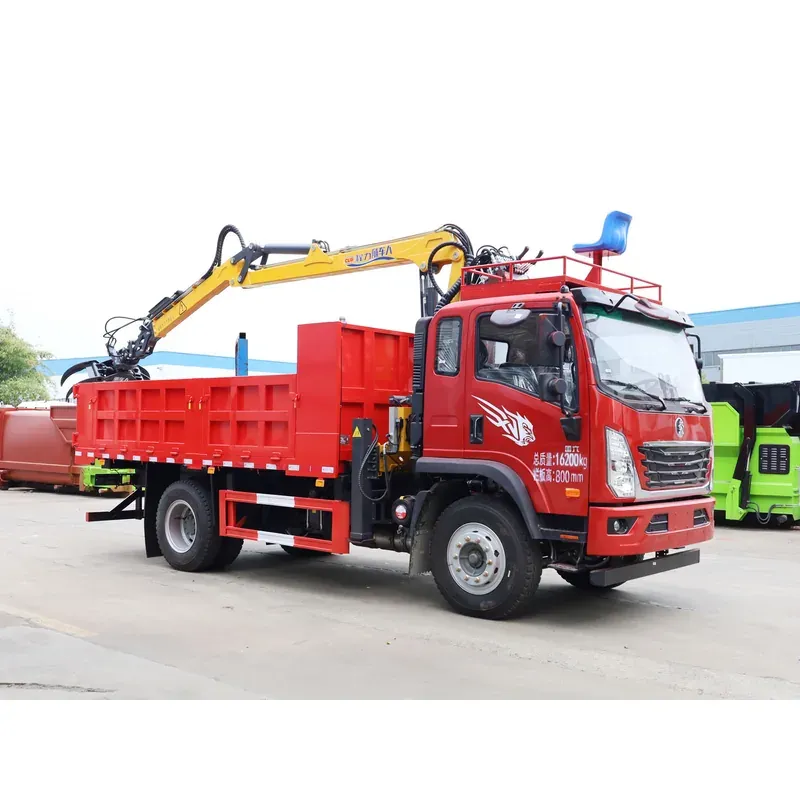 Truck-Mounted Log Grab on SINOTRUK Wangpai — 7.5 m Boom, 3+2 Grab — photo 5