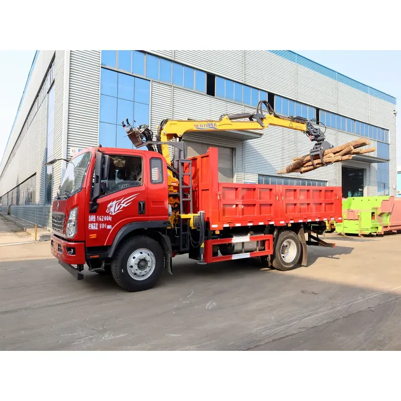 Truck-Mounted Log Grab on SINOTRUK Wangpai — 6.8 m Boom, Rigid-Linked — photo 4