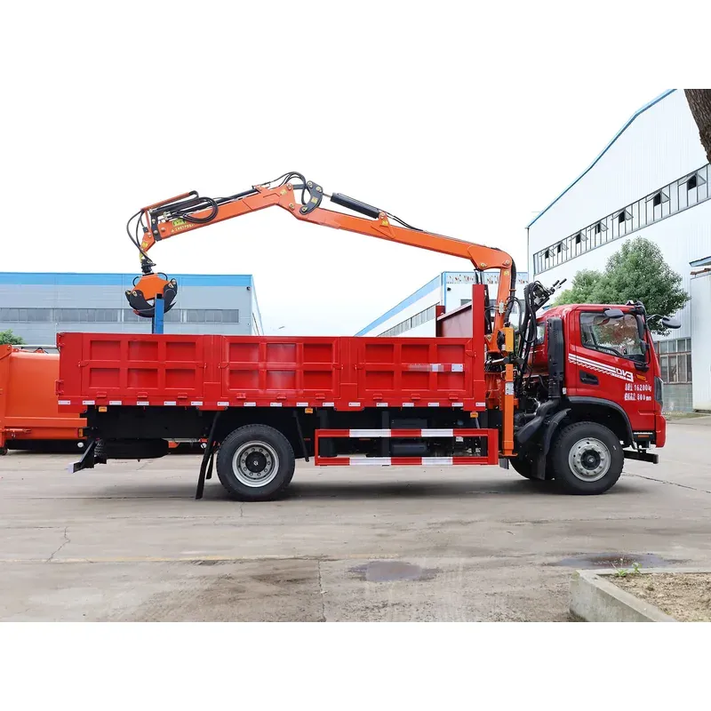 Truck-Mounted Log Grab on Dongfeng Single Cab — 7.8 m Boom, Soft-Linked — photo 5