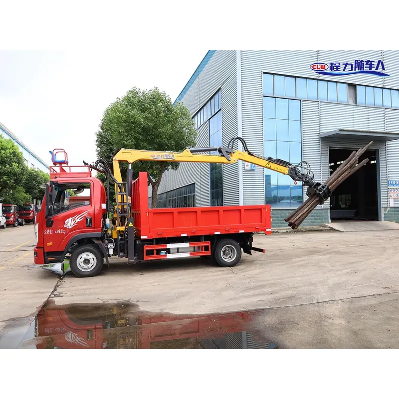 Truck-Mounted Log Grab on SINOTRUK Wangpai — 7.5 m Boom, 3+2 Rigid-Linked — photo 2