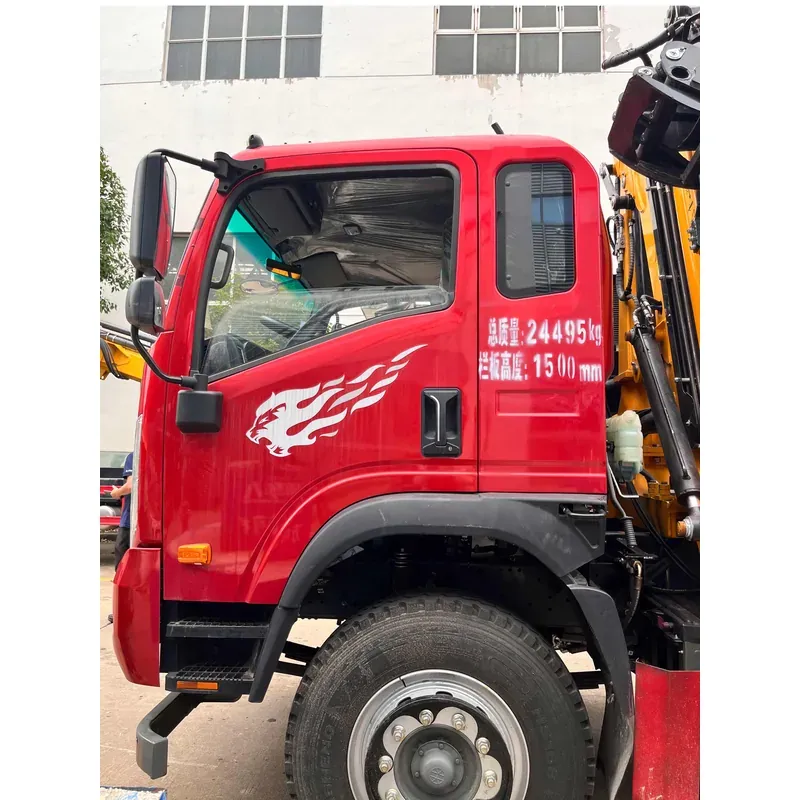 Truck-Mounted Log Grab with Lifting Axle on SINOTRUK Wangpai — 4 t Folding Boom — photo 3