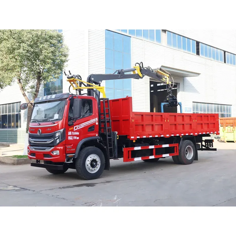 Truck-Mounted Log Grab on Dongfeng Huashen DV3 — 7.8 m Boom, 4+3 Grab — photo 3