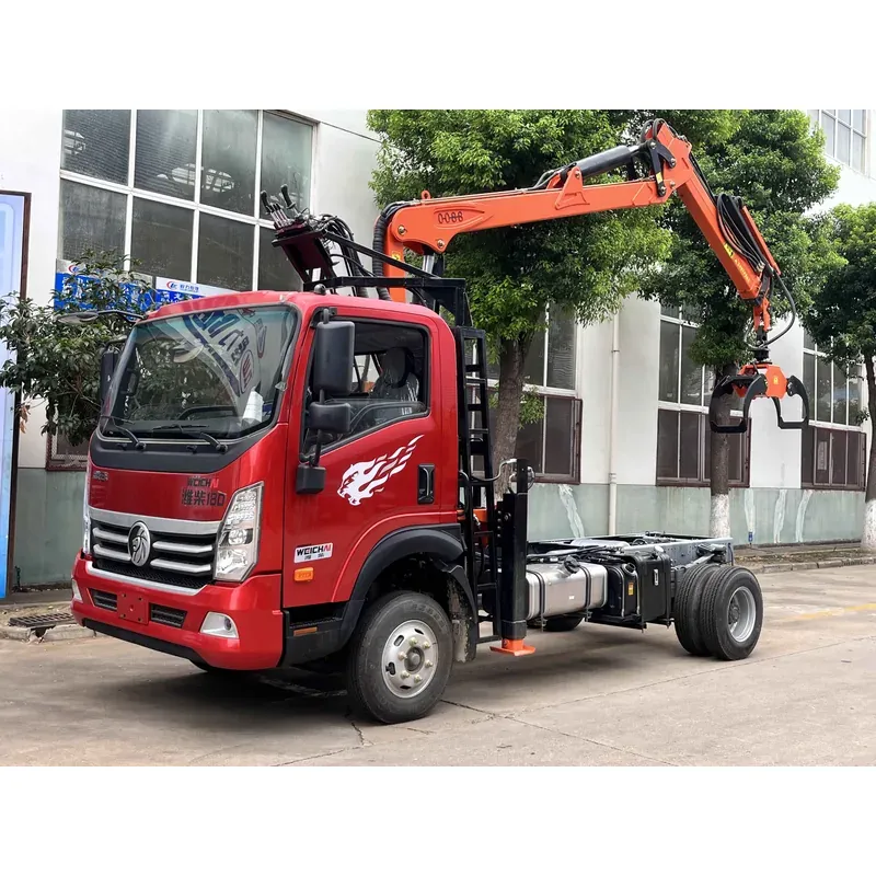 Truck-Mounted Log Grab on SINOTRUK Wangpai — 8.8 m Extended Boom, Soft-Linked — photo 2