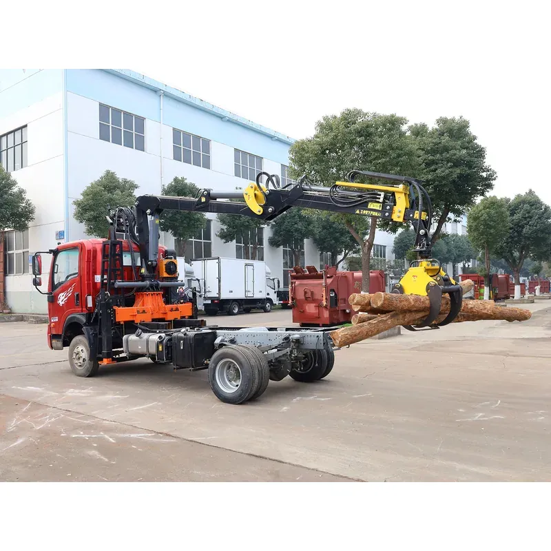 Truck-Mounted Log Grab on SINOTRUK Wangpai — 7.8 m Boom, Flat-Jaw Soft-Linked — photo 3