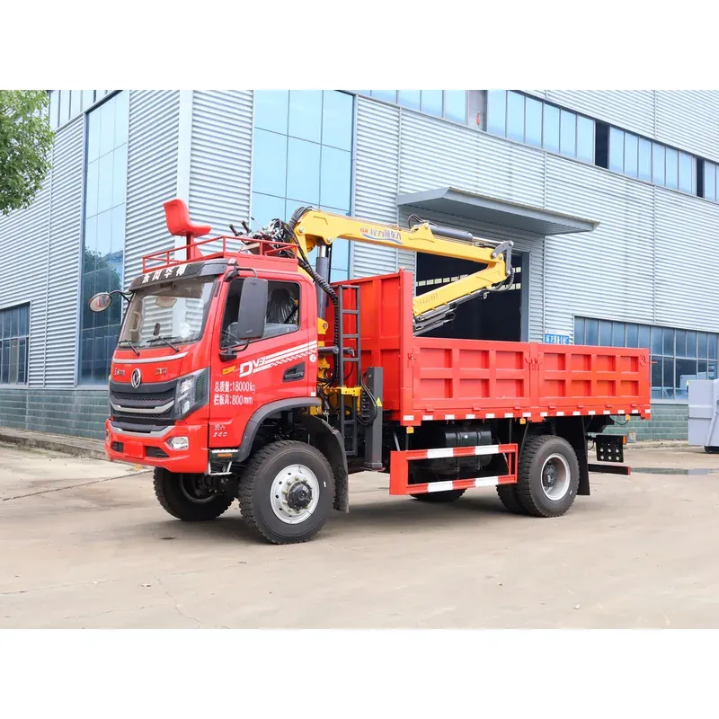 Truck-Mounted Log Grab 4x4 with Winch on Dongfeng DV3 — 8.1 m Boom, 2+2 Flat-Jaw — photo 2
