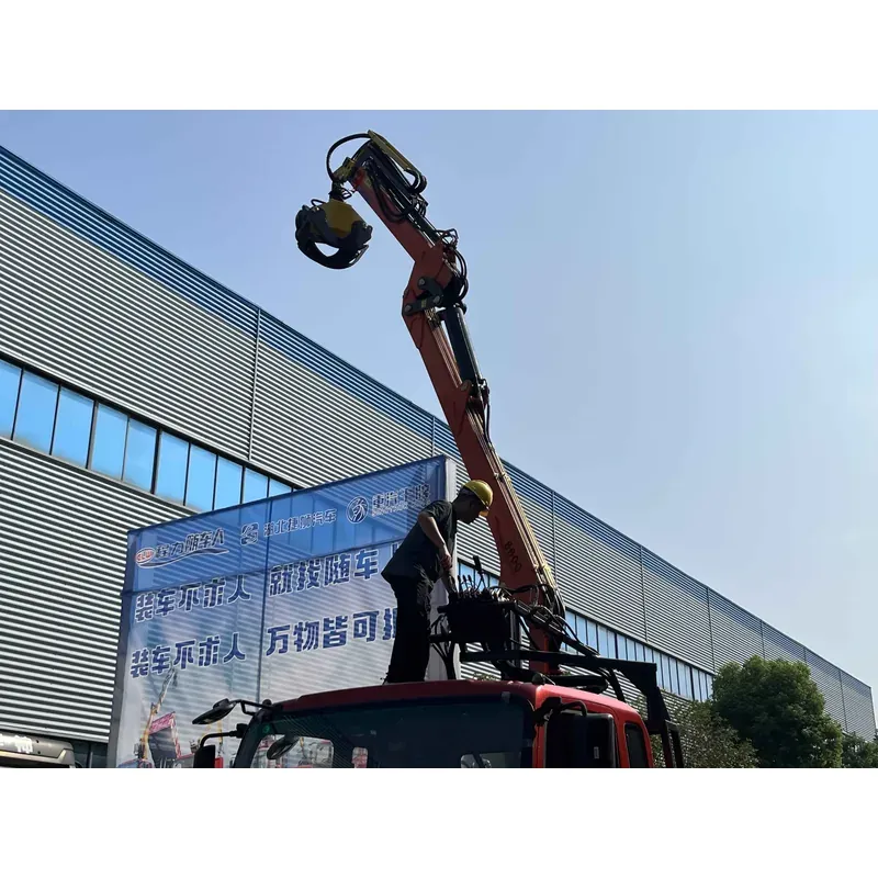 Truck-Mounted Log Grab on SINOTRUK Wangpai 6x2 — 8.8 m Boom, Flat-Jaw Grab — photo 7