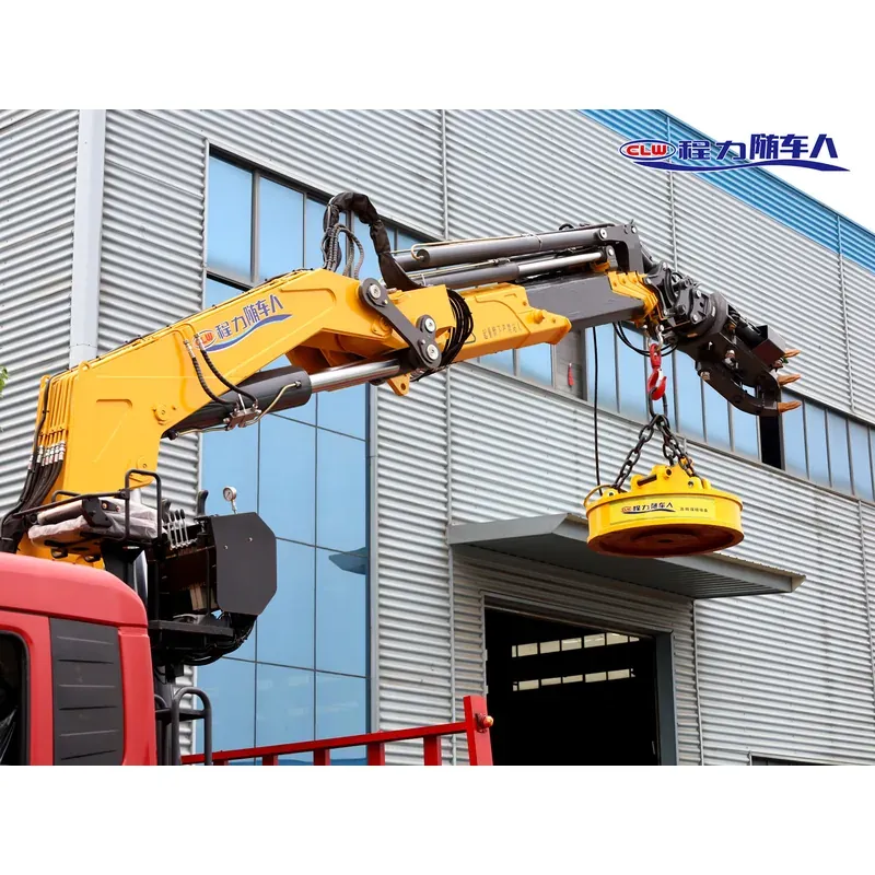 Truck-Mounted Scrap Grab with Magnet on Dongfeng D7V 8x4 — 14 t — photo 5