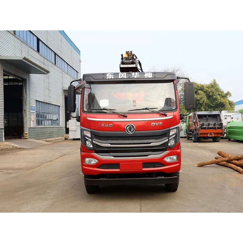 Truck-Mounted Log Grab on Dongfeng Huashen DV3 — 8.1 m Boom, Soft-Linked — photo 2