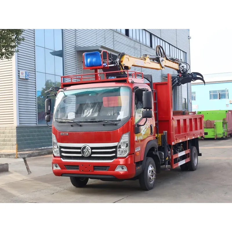 Truck-Mounted Log Grab on SINOTRUK Wangpai — 7.8 m Boom, 3+2 Rigid-Linked — main view