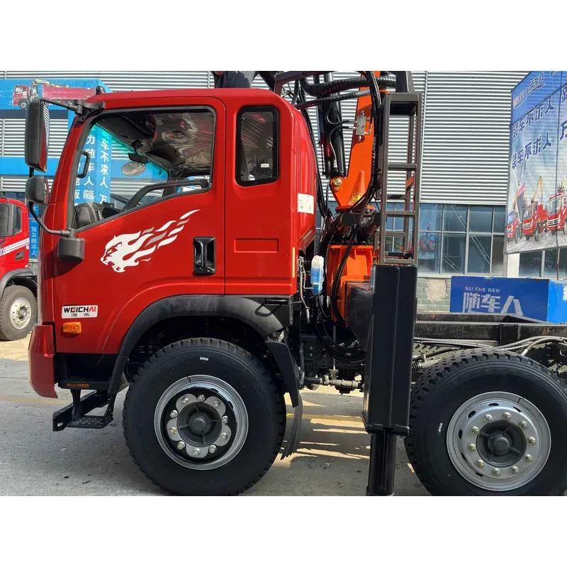 Truck-Mounted Log Grab on SINOTRUK Wangpai 6x2 — 8.8 m Boom, Flat-Jaw Grab — photo 4