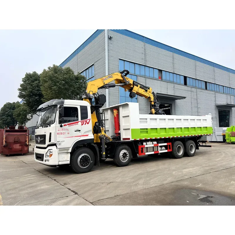 Truck-Mounted Scrap Grab on Dongfeng D7V 8x4 — 12 t, 3+2 Grab, Quick Coupler — photo 2