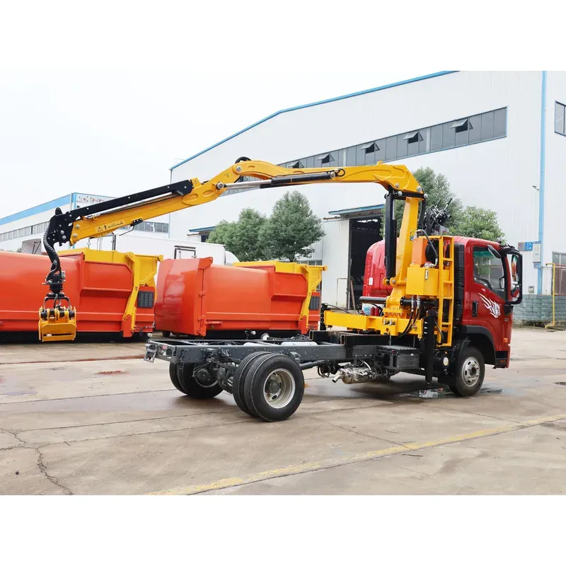 Truck-Mounted Log Grab on SINOTRUK Wangpai — 4 t Folding Boom — photo 4