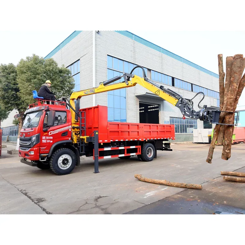 Truck-Mounted Log Grab on Dongfeng Huashen DV3 — 7.5 m Boom, Flat-Jaw Grab — photo 7