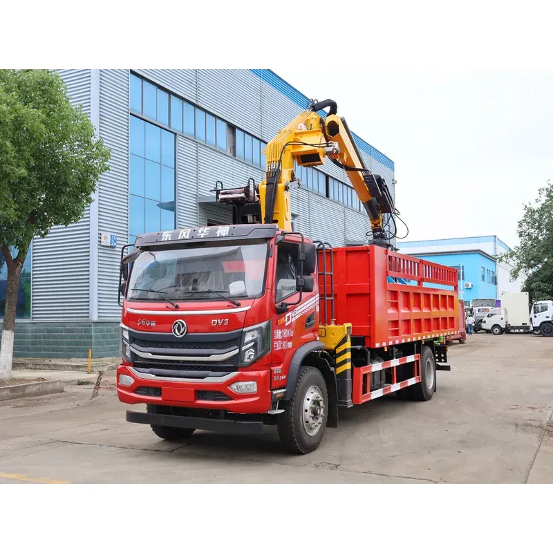Truck-Mounted Scrap Grab with Winch on Dongfeng Huashen DV3 — 8 t, 3+2 Grab — main view