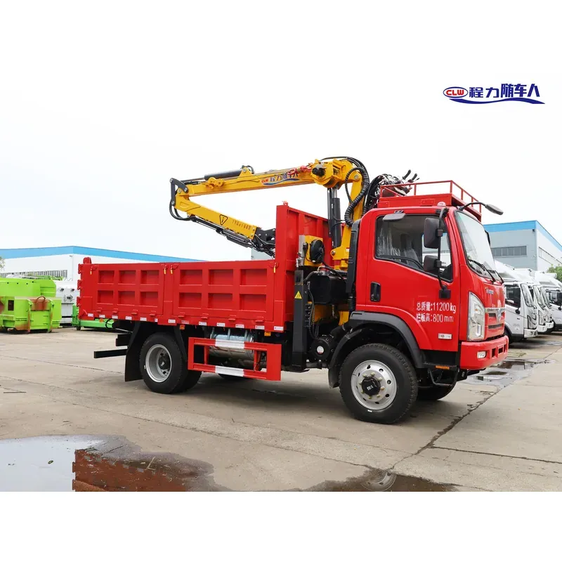 Truck-Mounted Log Grab 4x4 on Sanhuan Chuangke — 7.5 m Boom, 3+2 Twin-Ram Grab — photo 4