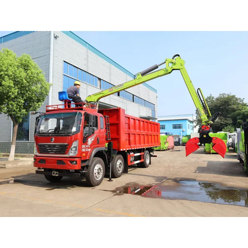Truck-Mounted Log Grab on SINOTRUK Wangpai 6x2 — 8 m Boom, 4+3 Clamshell Grab — photo 7