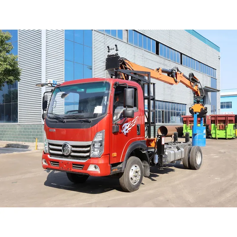 Truck-Mounted Log Grab on SINOTRUK Wangpai — 7.5 m Boom, Flat-Jaw Grab — main view