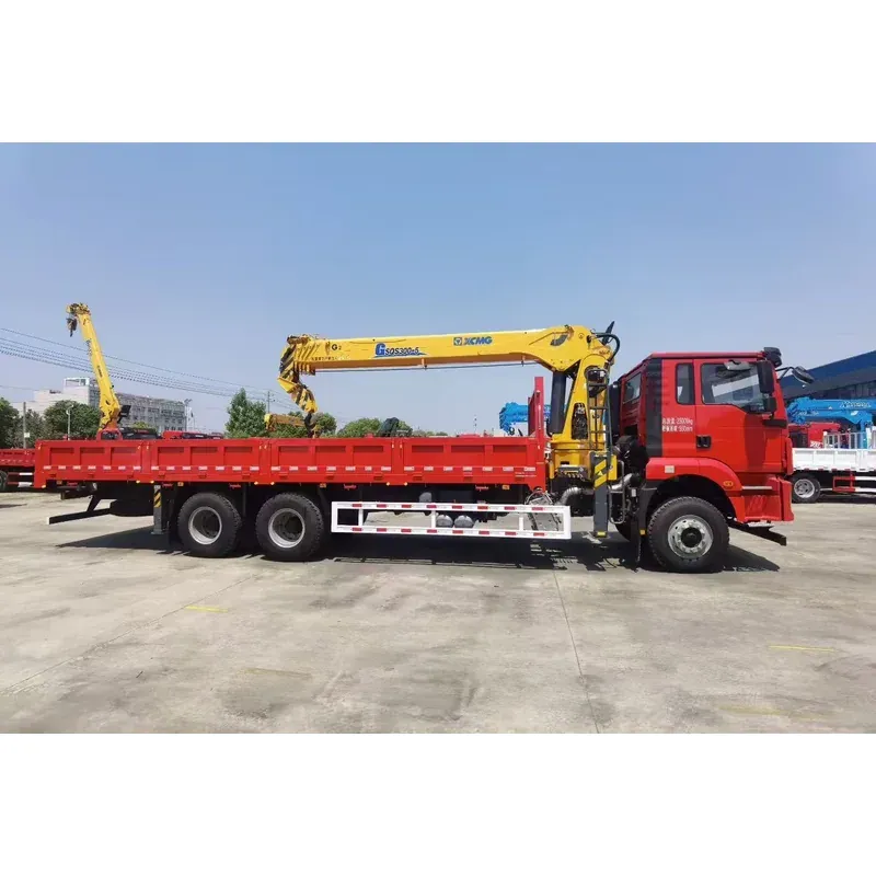Truck-mounted crane on SHACMAN Delong M3000, 12T — photo 4