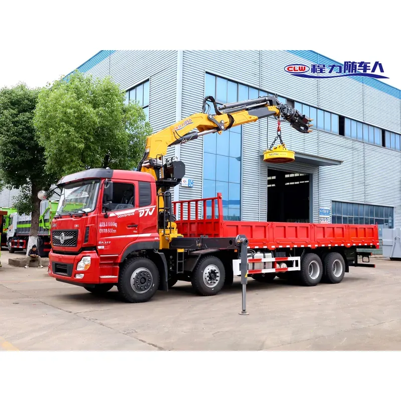 Truck-Mounted Scrap Grab with Magnet on Dongfeng D7V 8x4 — 14 t — photo 4