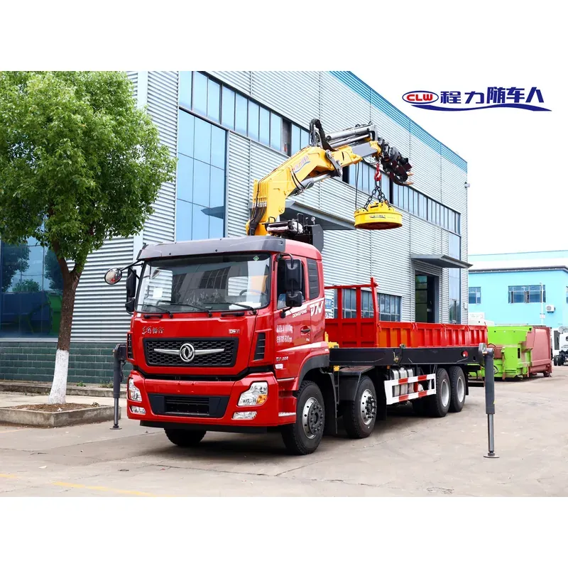 Truck-Mounted Scrap Grab with Magnet on Dongfeng D7V 8x4 — 14 t — photo 2