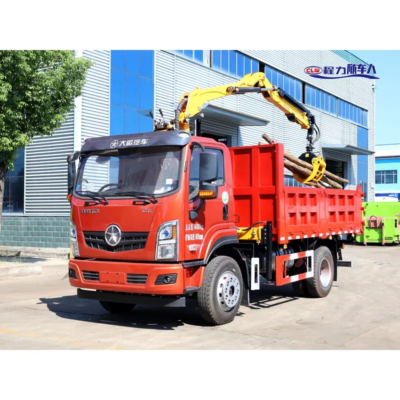 Truck-Mounted Log Grab on Dayun — 4 t Folding Boom — photo 4