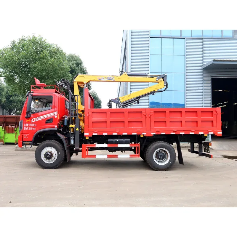 Truck-Mounted Log Grab 4x4 with Winch on Dongfeng DV3 — 8.1 m Boom, 2+2 Flat-Jaw — photo 3