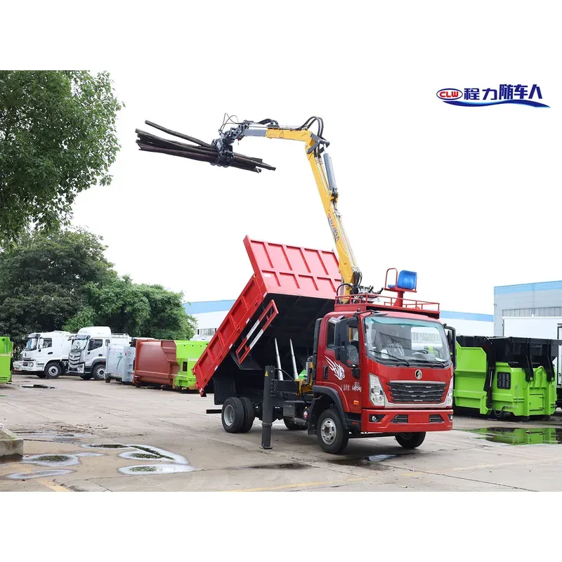 Truck-Mounted Log Grab on SINOTRUK Wangpai — 7.5 m Boom, 3+2 Rigid-Linked — photo 7
