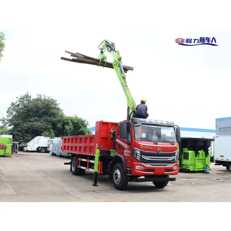 Truck-Mounted Log Grab on Dongfeng DV3 — 8.8 m Boom, 2+2 Flat-Jaw, Soft-Linked — photo 7