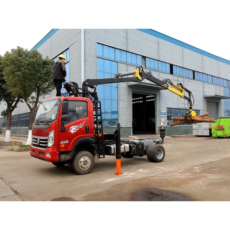 Truck-Mounted Log Grab on SINOTRUK Wangpai — 7.8 m Boom, Flat-Jaw Soft-Linked — photo 7