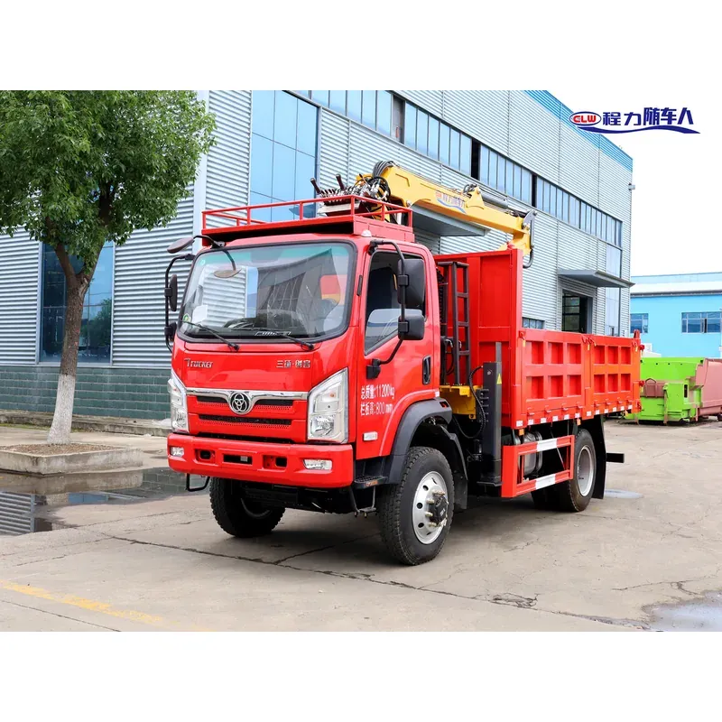 Truck-Mounted Log Grab 4x4 on Sanhuan Chuangke — 7.5 m Boom, 3+2 Twin-Ram Grab — main view