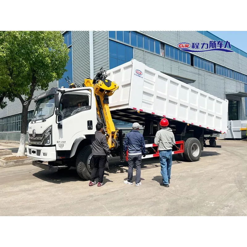 Truck-Mounted Log Grab on Dongfeng D1S — 4 t Folding Boom — photo 7