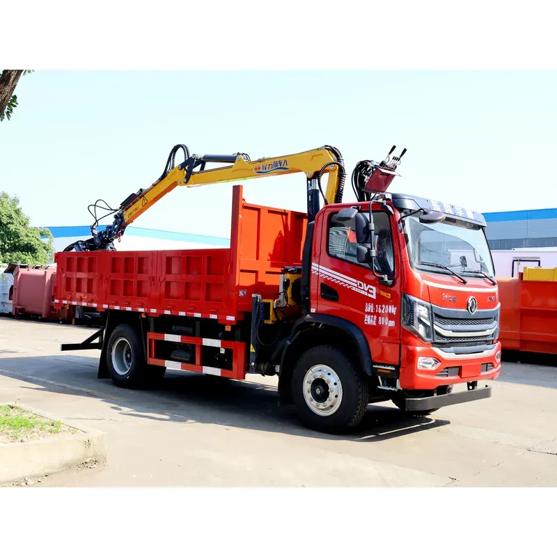 Truck-Mounted Log Grab on Dongfeng Huashen DV3 — 6.8 m Boom, Rigid-Linked — photo 4