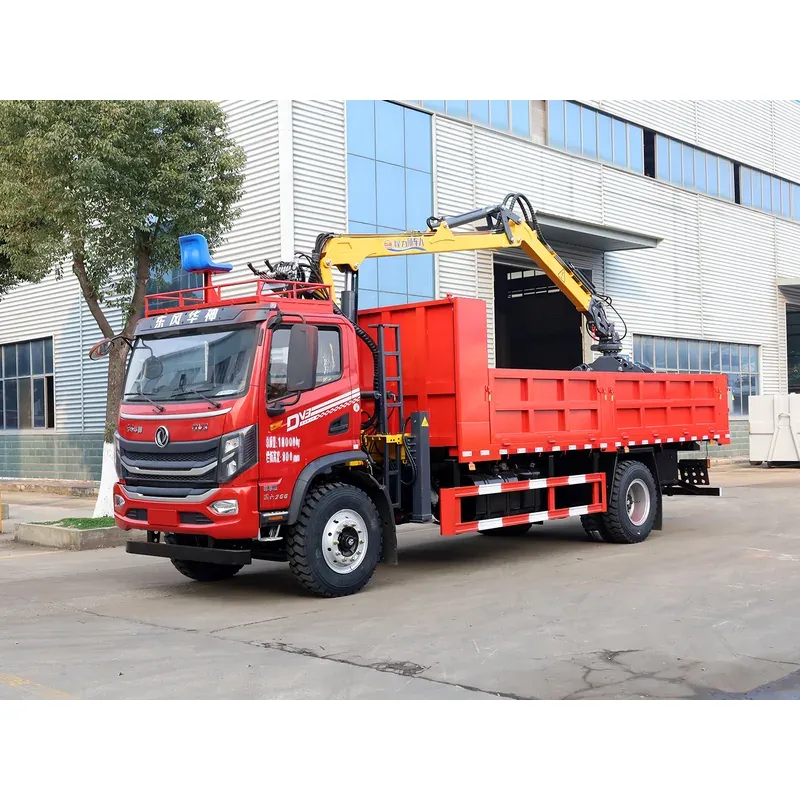 Truck-Mounted Log Grab on Dongfeng Huashen DV3 — 7.5 m Boom, Flat-Jaw Grab — photo 2