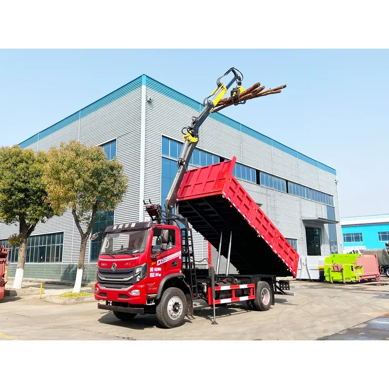 Truck-Mounted Log Grab on Dongfeng Huashen DV3 — 7.8 m Boom, 2+2 Flat-Jaw — photo 6