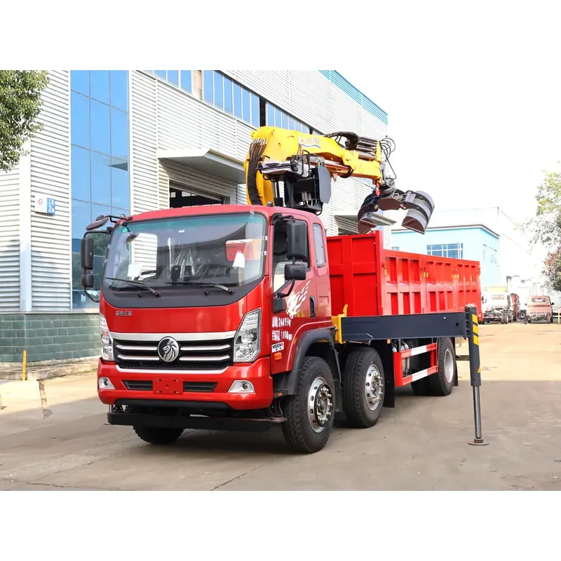 Truck-Mounted Grab on SINOTRUK Wangpai 6x2 — 6.3 t, 3+2 Clamshell Grab — main view