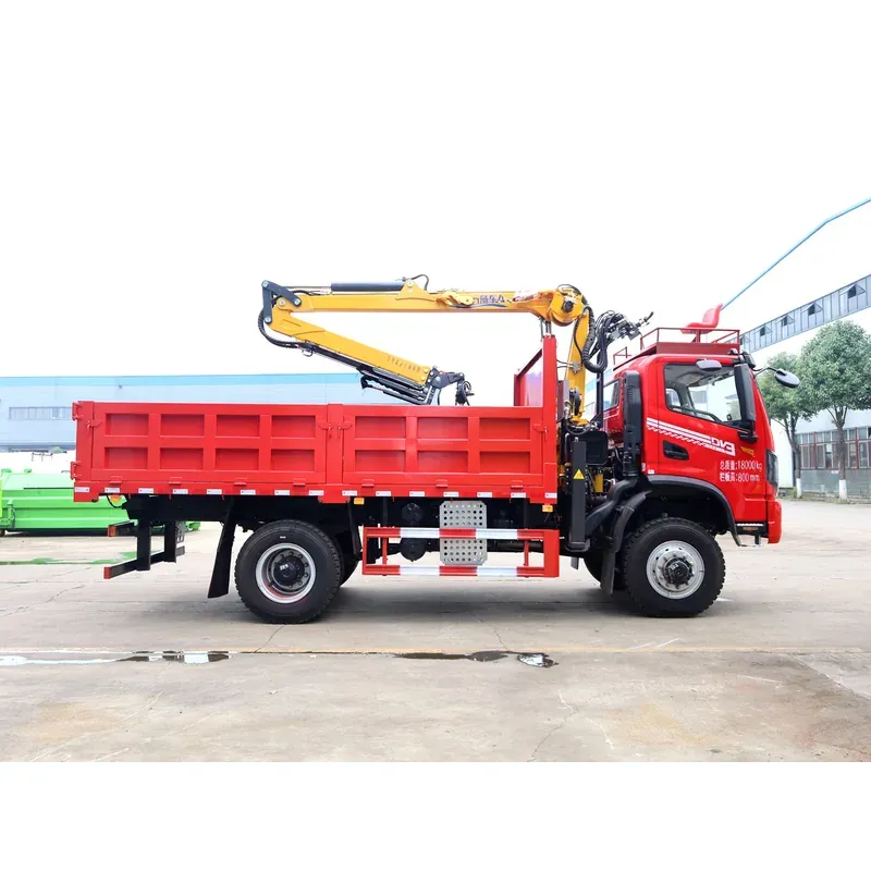 Truck-Mounted Log Grab 4x4 with Winch on Dongfeng DV3 — 8.1 m Boom, 2+2 Flat-Jaw — photo 4