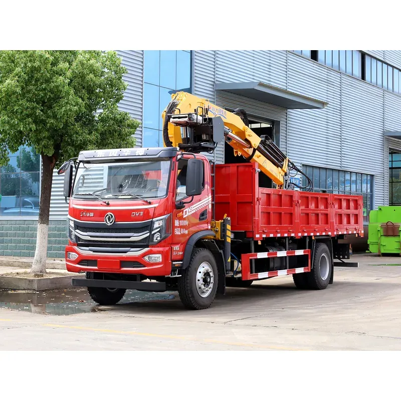 Truck-Mounted Grab with Magnet on Dongfeng Huashen DV3 — 6.3 t, 8.25 m Boom — photo 3