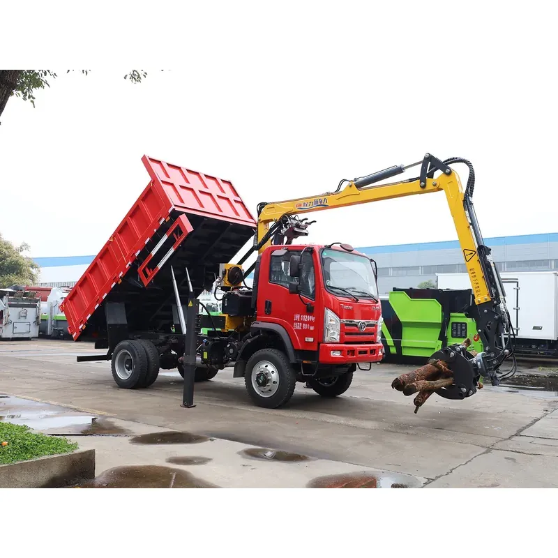 Truck-Mounted Log Grab 4x4 on Sanhuan Chuangke — 7.5 m Boom, Rigid-Linked — photo 5