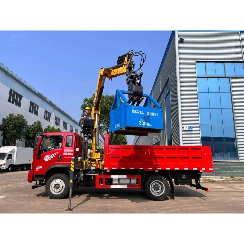 Truck-Mounted Scrap Grab on SINOTRUK Wangpai — 6.3 t, 3+2 Twin-Ram Grab — photo 6